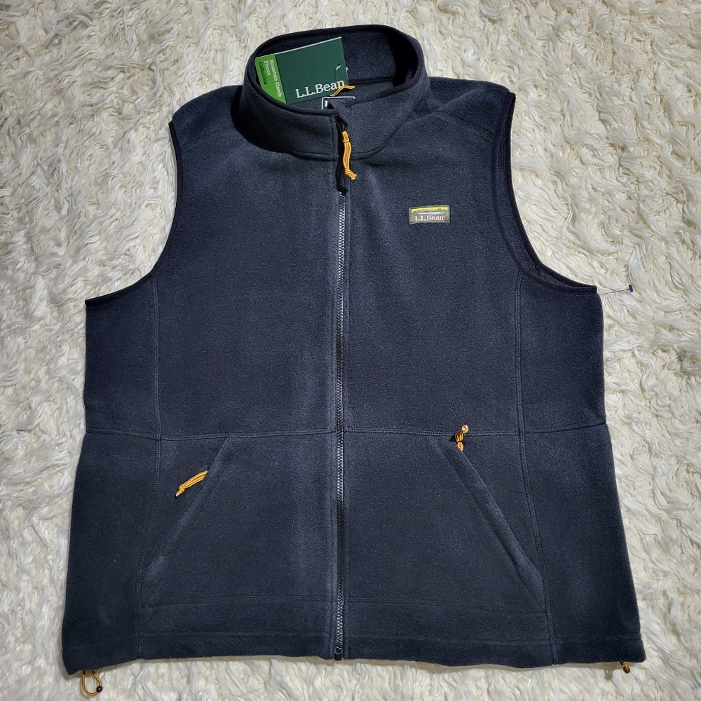 L.L. Bean Women's Black Fleece Vest Size 2X Plus